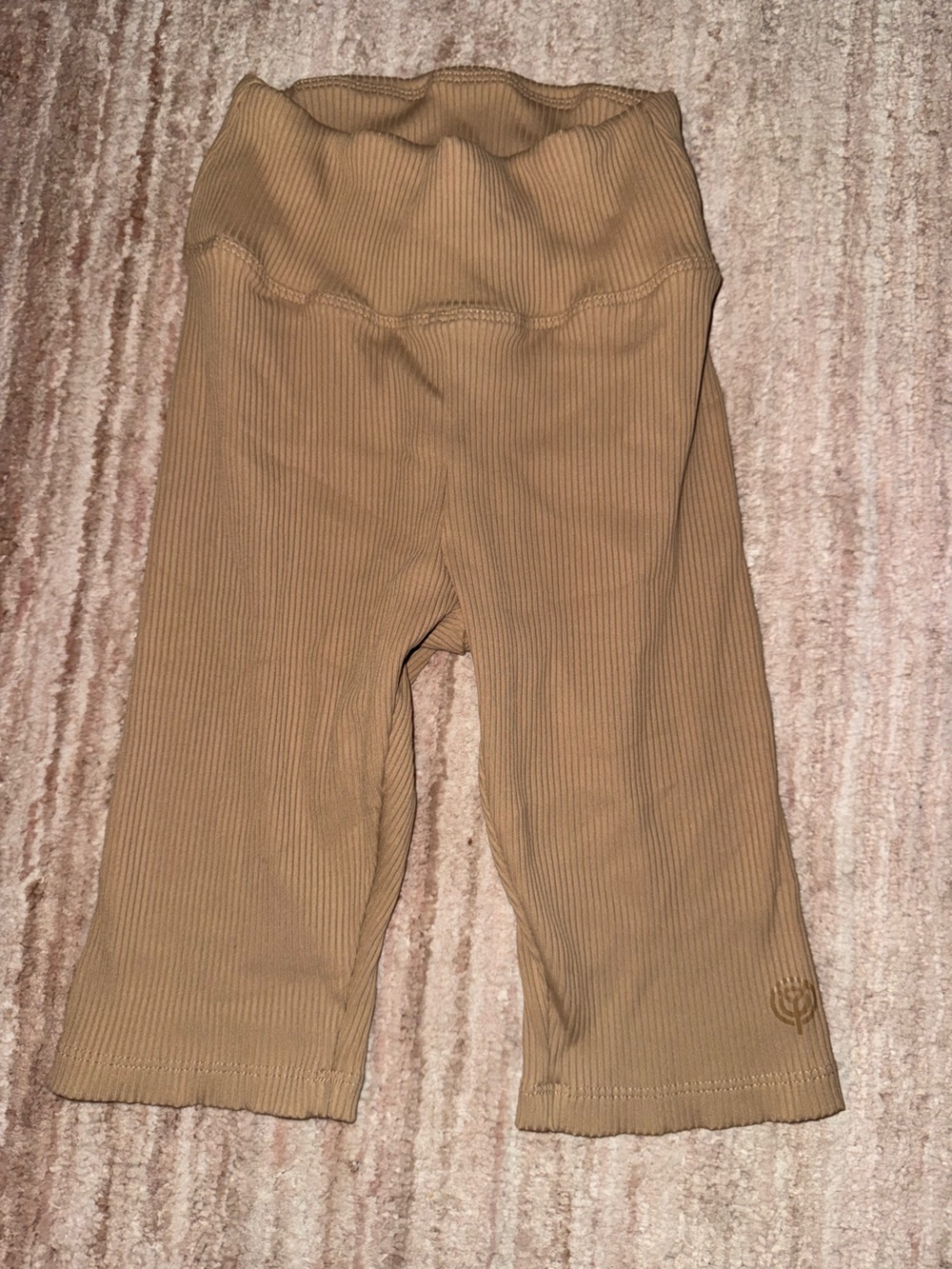 Women’s Ribbed Leggings in Camel